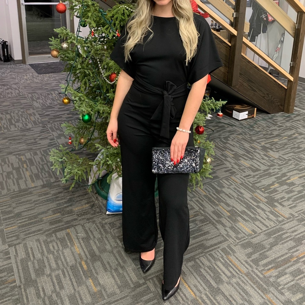 Black Open Back Jumpsuit